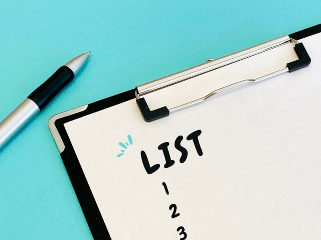 課題の優先順位を整理するチェックリストのイメージ